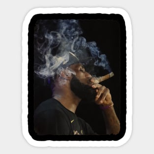 Lebron James Cigar Sticker